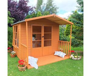 Shire Gold Winton 8x11 Summerhouse with Veranda - Shiplap