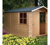 Shire Guernsey 7x10 12mm interlock Clad wooden Shed