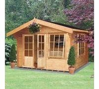 Shire Hale 28 mm Log Cabin 12 X 12 Feet