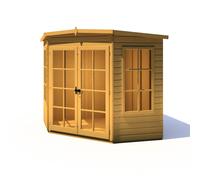 Shire Hampton 6' 8" x 6' 8" Flat Summerhouse - Premium Dip Treated Shiplap