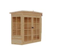 Shire Hampton Premium Corner Summerhouse 6X6 With Double Doors And Opening Windows