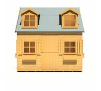 Shire Hatters House 8 x 6 Feet Little house - L250.4 x W198.6 x H249.6 cm in Light Brown Shire Light Brown