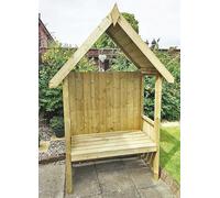 Shire Hebe Arbour Stylish Garden Arbour, Brown