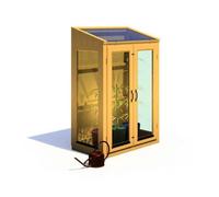Shire Heydon 1' 11" x 3' 5" Pent Greenhouse - Classic Coated