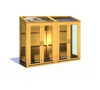 Shire Heydon 1' 8" x 6' 10" Pent Greenhouse - Classic Coated