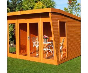 Shire Highclere Shiplap Summerhouse Garden Sun Room Approx 10 X 8 Feet