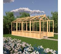 Shire Holkham 16X6 Wooden Apex Greenhouse