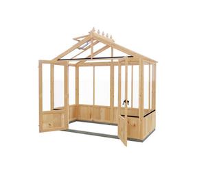 Shire Holkham 8 X 4 Timber Greenhouse With Double Door