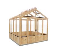 Shire Holkham 8 X 8 Timber Greenhouse With Double Door
