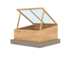 Shire Holkham Large 4X3Ft Cold Frame Pressure Treated With Toughened Glass (Cold Frame Only)