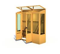 Shire Holme 1' 8" x 6' 10" Pent Greenhouse - Classic Coated