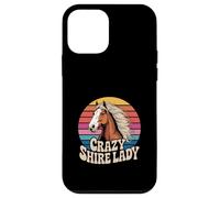 Shire Horse Lover Quote Crazy Shire Lady Retro Equestrian Case for iPhone 12 mini