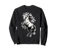 Shire Horse White Equestrian Rearing Sweatshirt