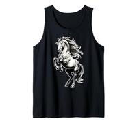Shire Horse White Equestrian Rearing Tank Top