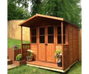 Shire Houghton(Vallance) 7x7 12mm interlock Clad wooden Summerhouse