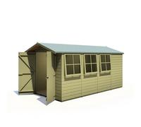 Shire, Jersey 10X7Ft With Double Doors And Pressure Treatment