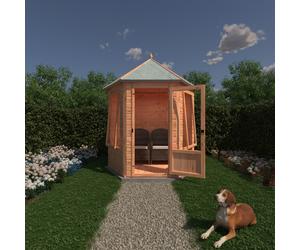 Shire Keswick Gazebo Hexagonal Summerhouse 6x6 12mm Cladding