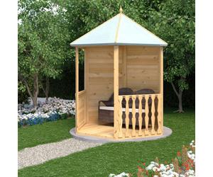 Shire Large 8x7 Gazebo Hexagonal Summerhouse