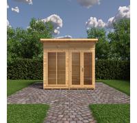 Shire Lela 8 ft x 4 ft Summerhouse, Brown