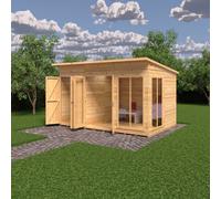 Shire Lela Summerhouse With Side Storage 12X8 Ft