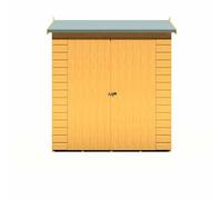 Shire 4x6 Lewis Overlap Reverse Apex Double Door Dip Treated Garden Shed