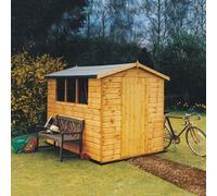 Shire Lewis 5' 4" x 7' 2" Apex Shed - Premium Coated Shiplap