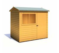Shire Lewis 7 ft x 5 ft Reverse Apex Style Handmade Garden Shed Style C