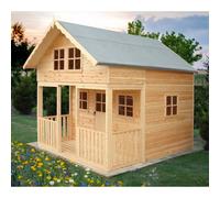 Shire Lodge Playhouse Kid's Wendy House in Light Tan Shire Light Tan