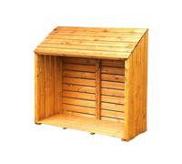 Shire Log Box 4' 11" x 2' Apex Log Store - Premium Dip Treated Shiplap