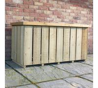 Shire Log Box 4' 3" x 2' Flat Log Store - Premium Pressure Treated Shiplap