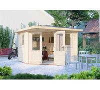 Shire Lukne 9x9 Corner log Cabin 44mm Cladding