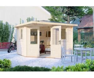 Shire Lukne 9x9 Corner log Cabin 44mm Cladding