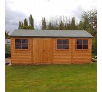 Shire Mammoth 24' x 12' 11" Apex Shed - Premium Coated Shiplap