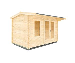 Shire Marlborough 28 mm Log Cabin 8 x 12 Feet in Brown Shire Brown