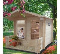 Shire Maulden 9' x 9' Apex Log Cabin - Budget 19mm Cladding Tongue & Groove