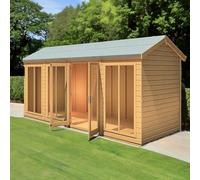 Shire Mayfield 5' 7" x 15' 7" Reverse Apex Summerhouse - Premium Dip Treated Shiplap