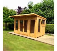 12x10 Shire The Miami Summerhouse - 12 x 10 3.59m x 2.99m Shire The Miami Summerhouse