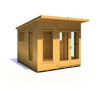 Shire Miami 9' 9" x 8' 4" Pent Summerhouse - Premium Dip Treated Shiplap