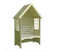 Shires Mimosa Arbour Garden Arch Seat Approx 4 x 2 Feet in Light Green Shires Light Green