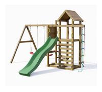 Shire Mixter Play Centre With Double Swing, Climbing Ladder, Climbing Rope And Slide