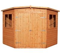 Shire Murrow 7X7 Ft Pent Wooden 2 Door Shed With Floor & 2 Windows