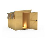 Shire Norfolk Workshop Pent Shed 9X6 Double Door 12mm Shiplap Style B