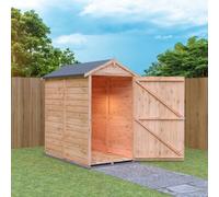 Shire Overlap 3 ft x 5 ft Value Shed, Brown