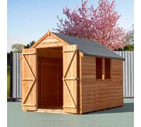 Shire Overlap 8 x 6 DD Value With Window in Brown Shire Brown