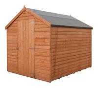 Shire Garden Value Overlap 8 x 6 Shed, Brown