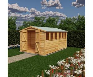Shire Overlap Double Door 12x8 Storage Shed
