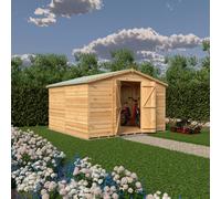 Shire Overlap Double Door No windows 10x10 Economy Storage Shed