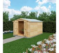 Shire Overlap Double Door No windows 10x8 Storage Shed