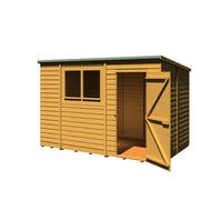 Shire Garden Value Overlap 10 x 6 Pent Shed, Brown