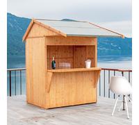 Shire Paradise 6' 4" x 7' 7" Reverse Apex Shed - Premium Dip Treated Shiplap